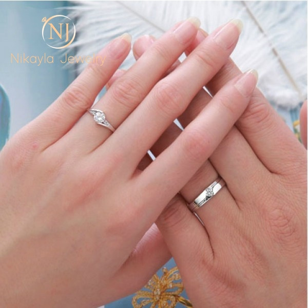 Nikayla Ring Silver Couple Sweetly Love D