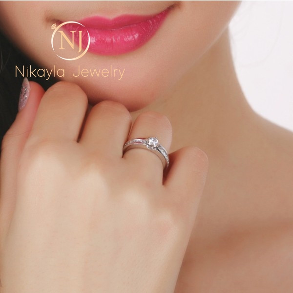 Nikayla Ring Silver Glamour Diamond Fully