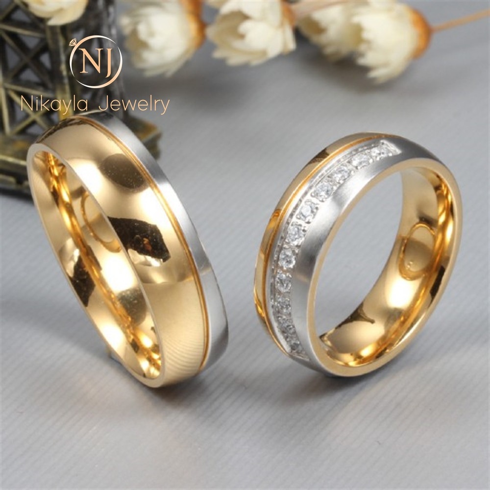 Nikayla Ring Silver Glamour Golden Plated D