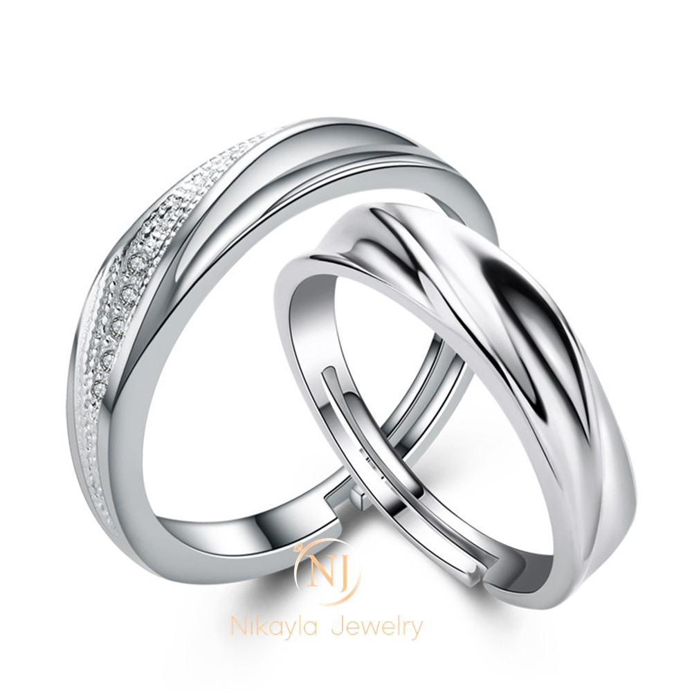 Nikayla Rings Natural Silver Roll