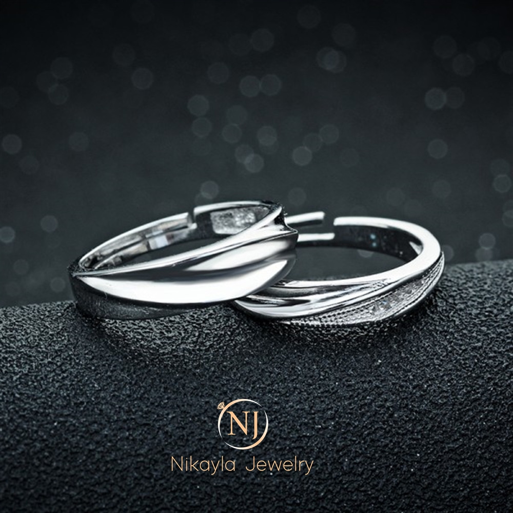 Nikayla Rings Natural Silver Roll