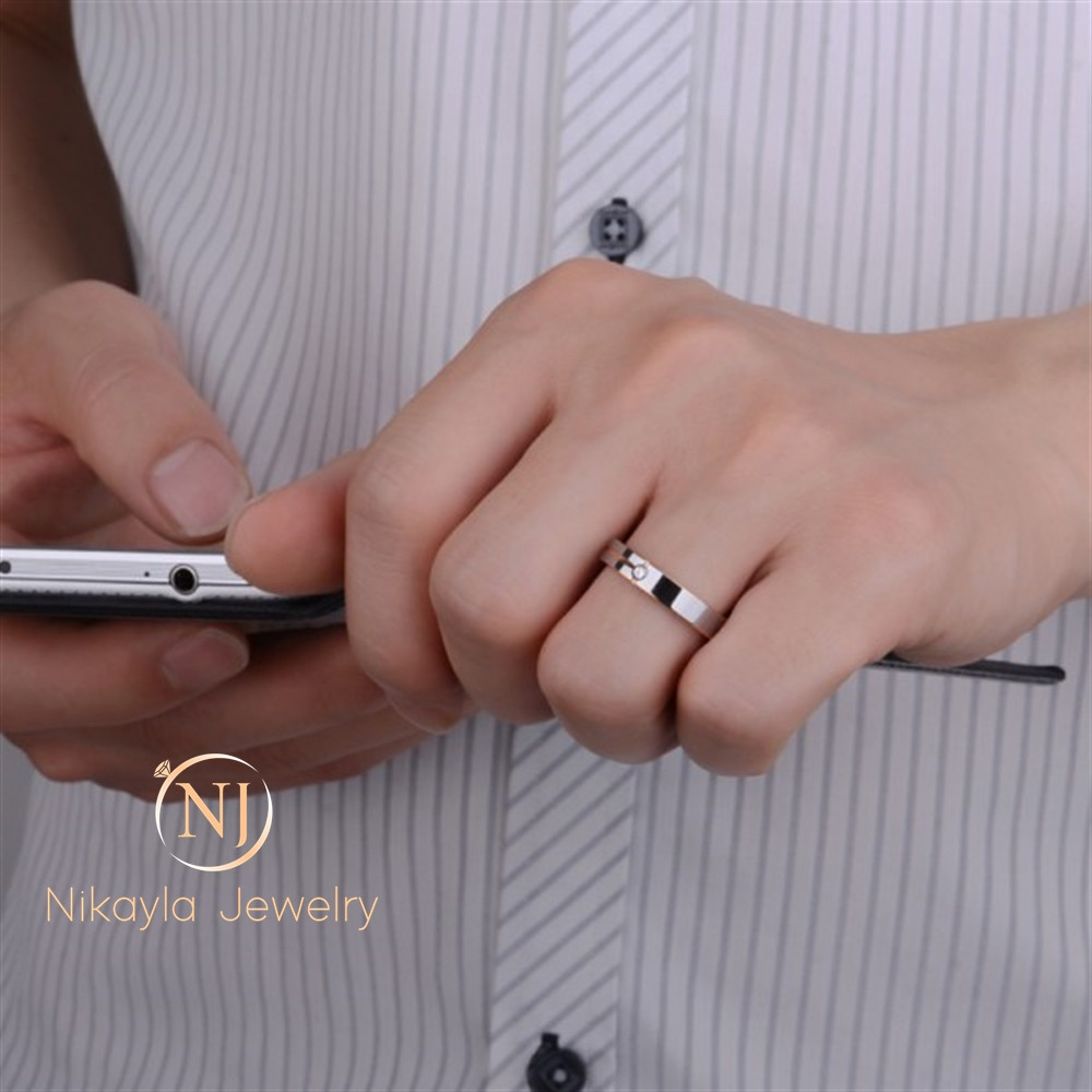 Nikayla Rings - Elegant Rosegold Line Plus