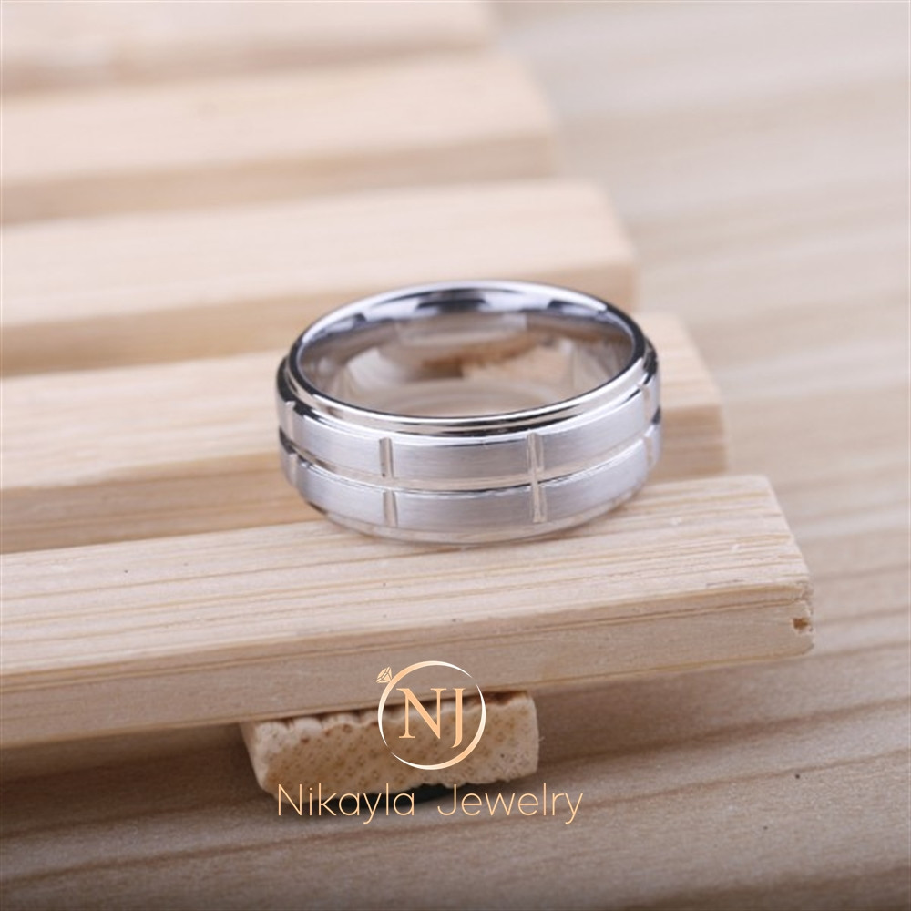 Nikayla Rings - Classic Silver Men Maskulin