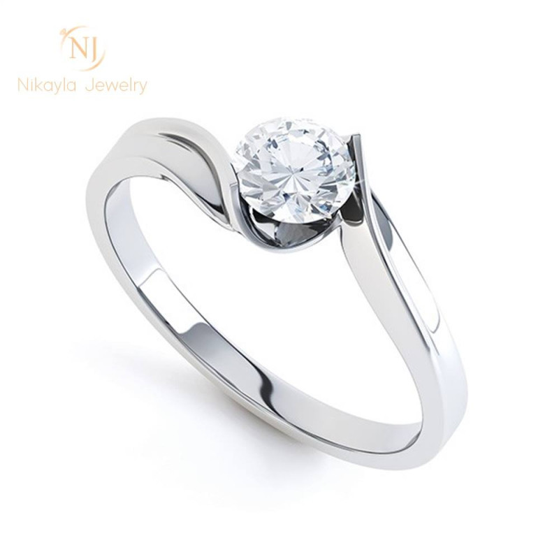 Nikayla Rings - Silver Diamond Holder S