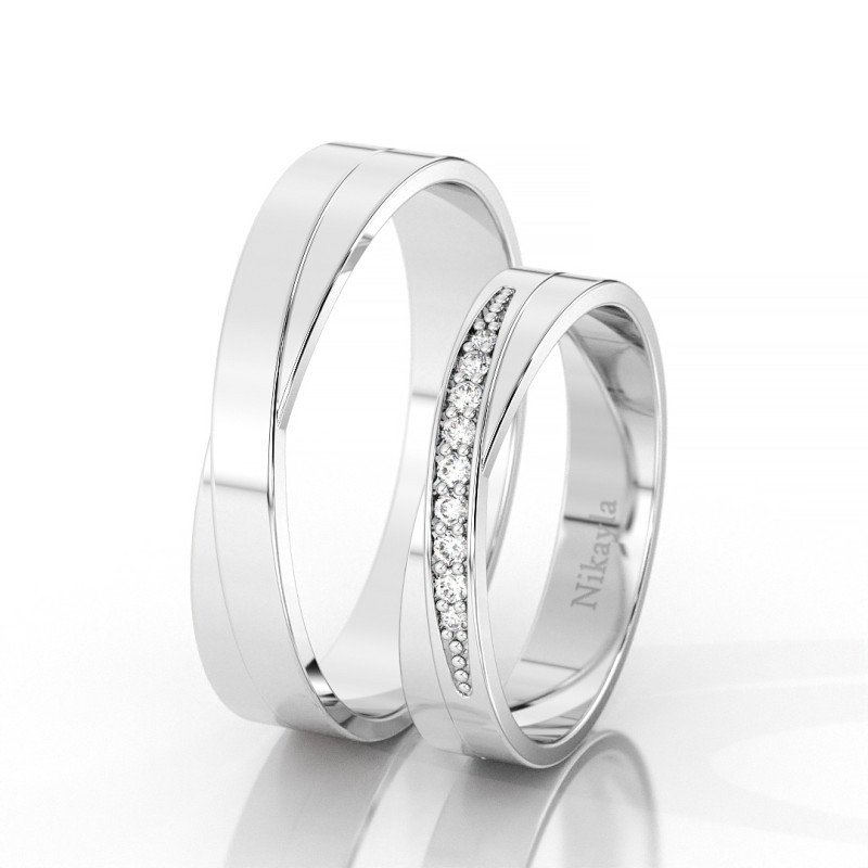 Nikayla Ring Silver Luxury Glamour Diamond Step