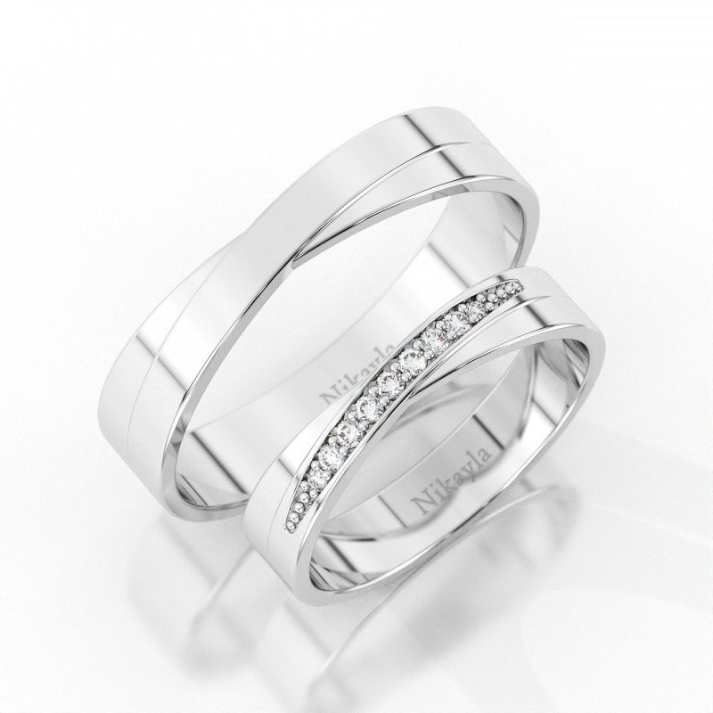 Nikayla Ring Silver Luxury Glamour Diamond Step