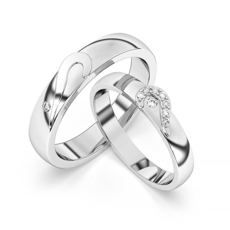 Nikayla Rings Silver Rolling Love D