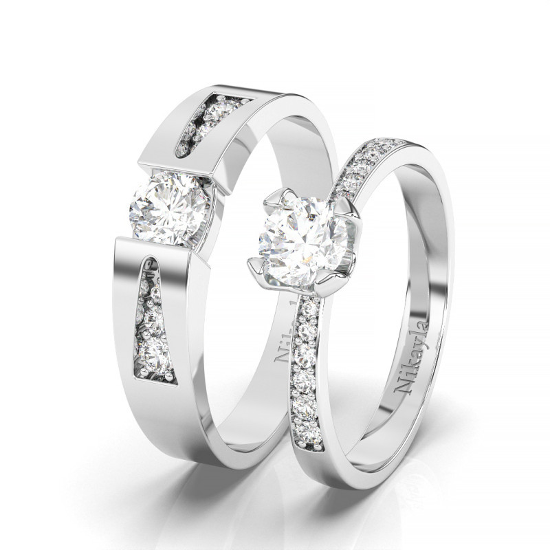 Nikayla Ring Silver Luxurious Sweet Couple