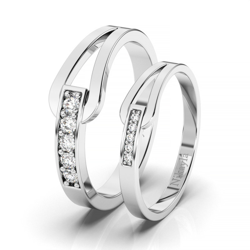 Nikayla Ring Silver Couple Feminim Stlye Holder