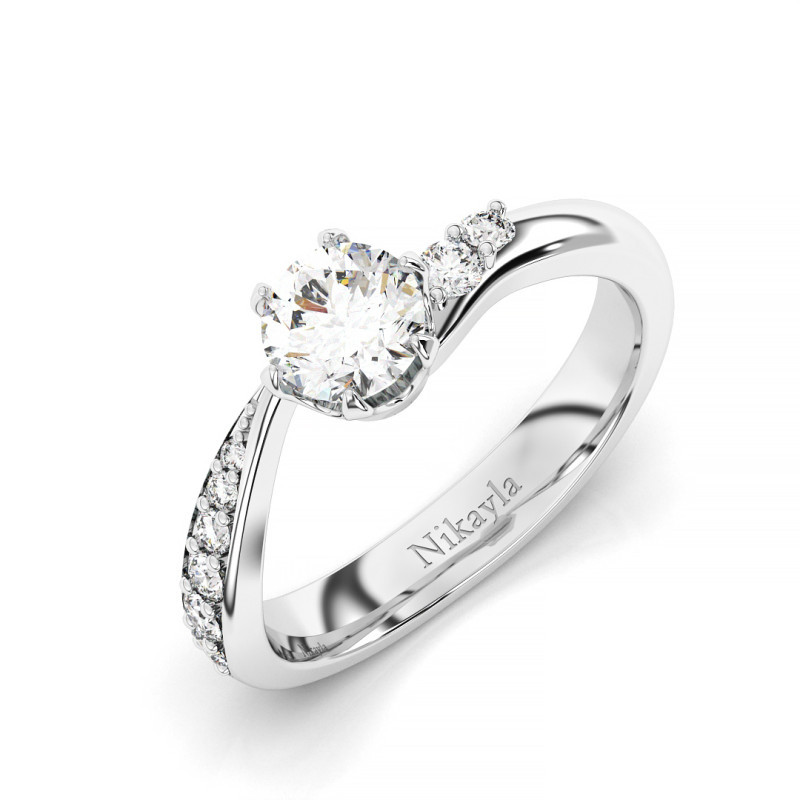Nikayla Solitaire Aesthetics SIlver Ring
