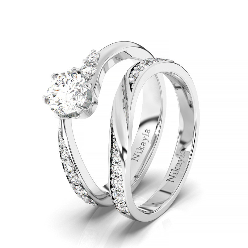 Nikayla Stack Elegant Ring Platinum