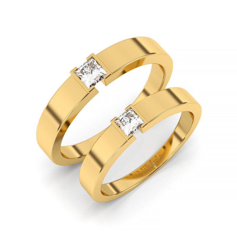 Nikayla Elegant Square Diamond 18K Gold