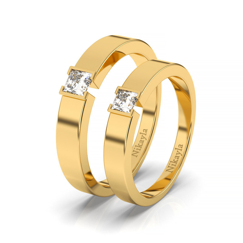 Nikayla Elegant Square Diamond 18K Gold