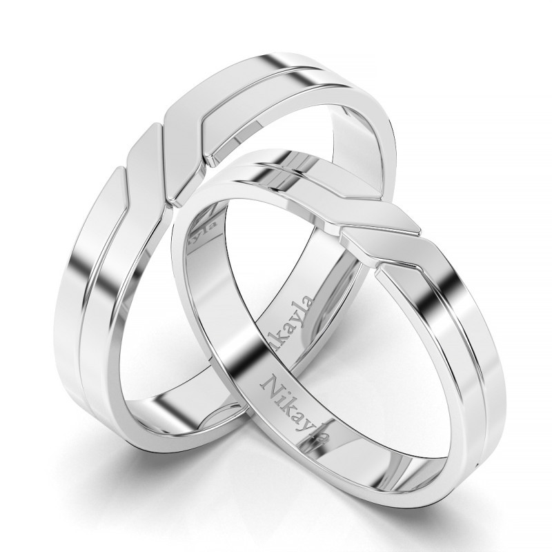 Nikayla Ring Silver Couple Roll Meet You