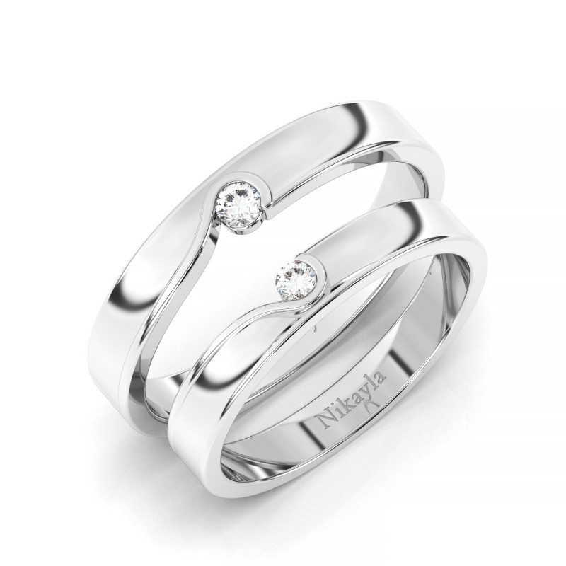 Nikayla Rings Diamond Holder One Heart Platinum