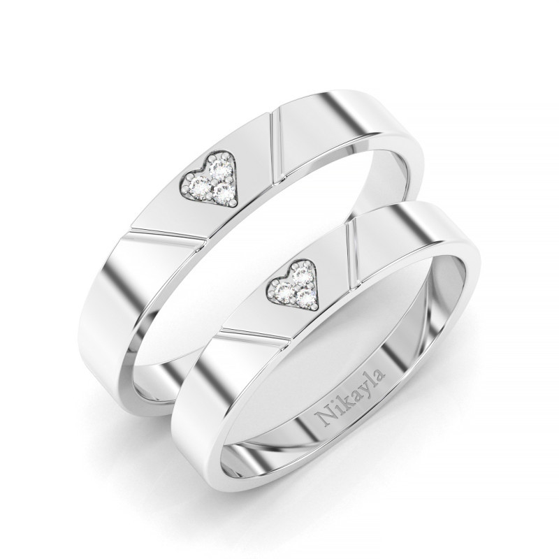 Nikayla Romance of Zirconia Love Ring Palladium