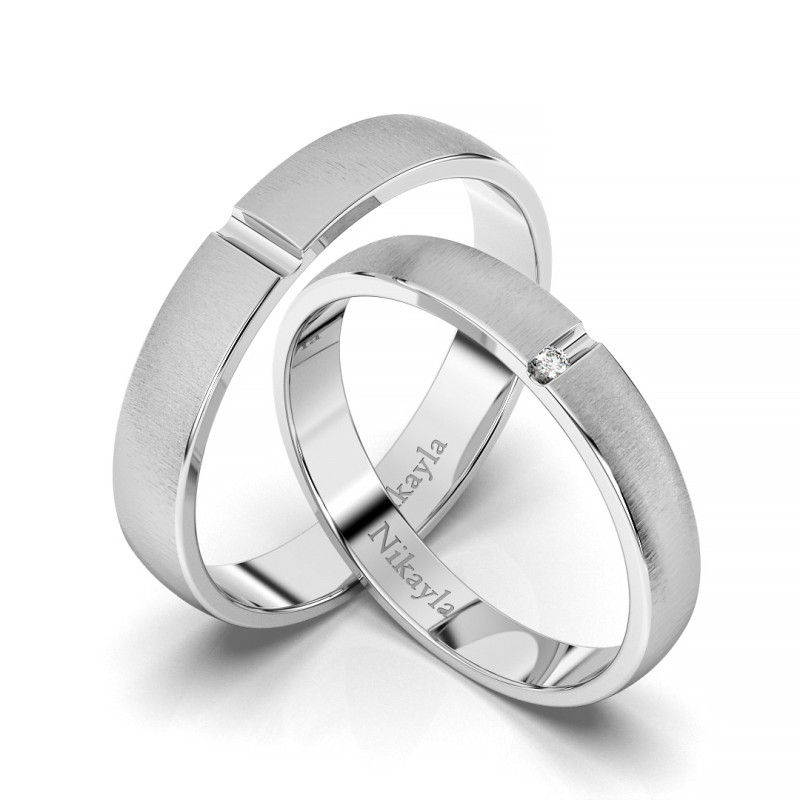 Nikayla Rings Doff Simple Silver S1