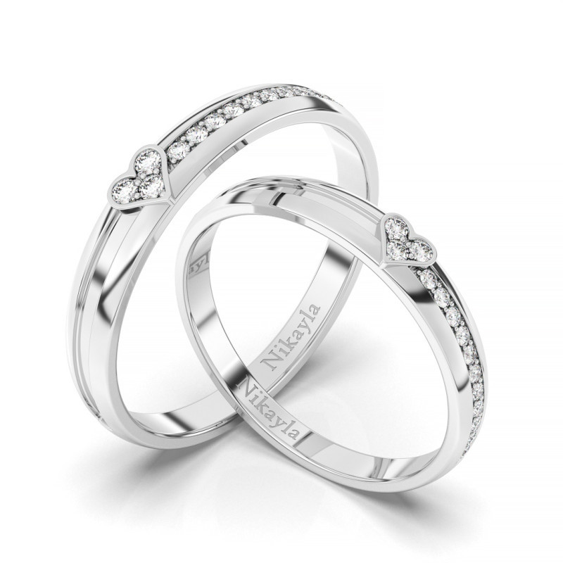 Nikayla Rings Love Mod Together Silver