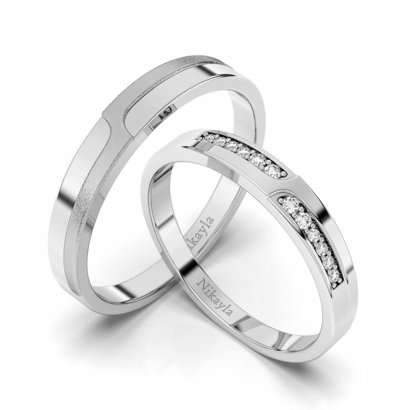 Nikayla Ring Silver Couple Elegant Classic Land
