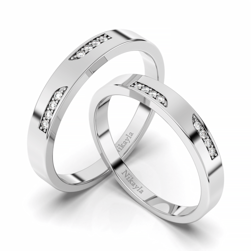 Sun Moon 925 Sterling Silver Couple Rings | Promise Ring Set | Avijewelry