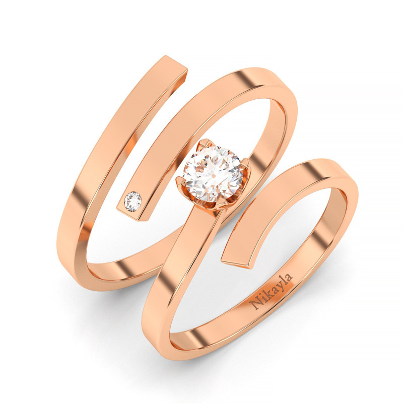 Nikayla Rings Wood Hard Diamond F2