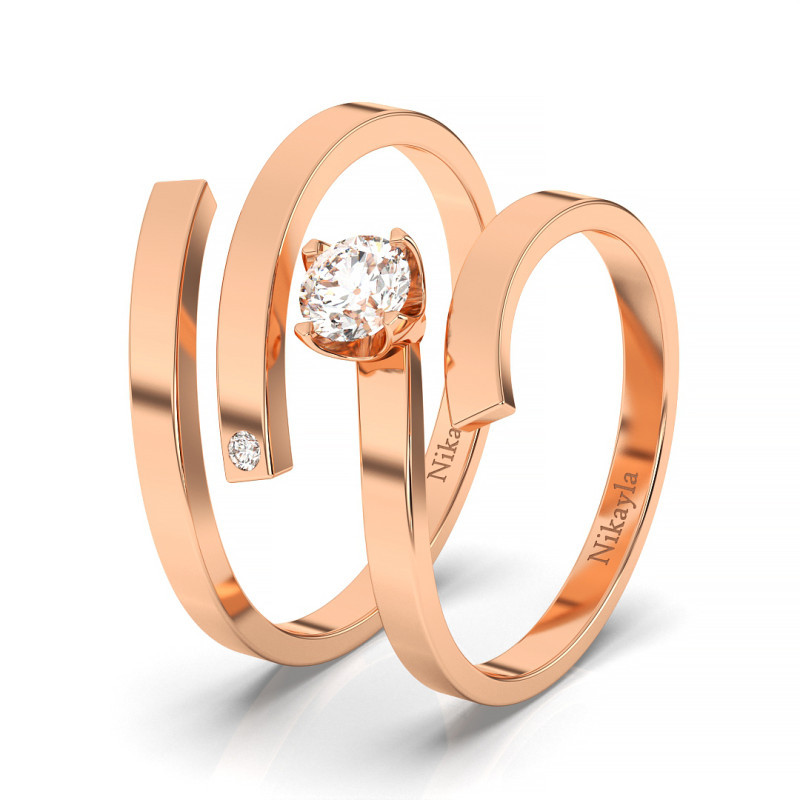 Nikayla Rings Wood Hard Diamond F2