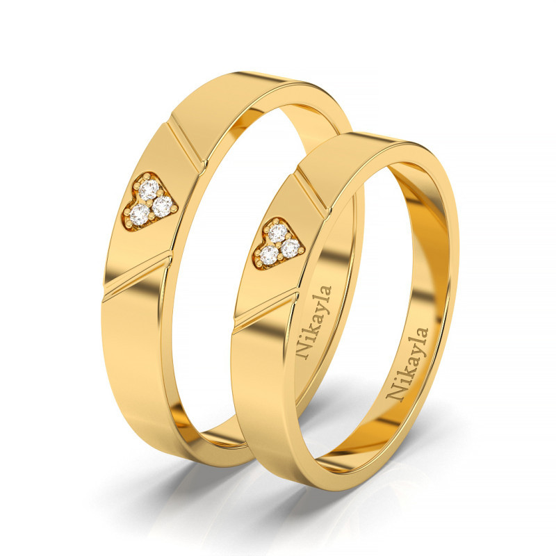 Nikayla Romance of Zirconia Love Ring Gold