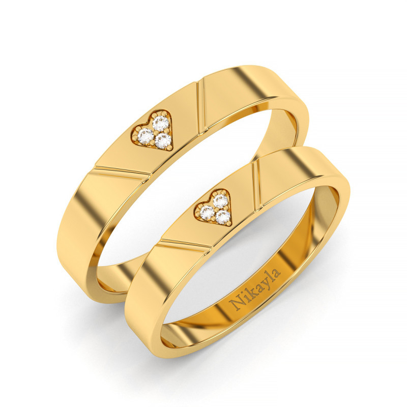 Nikayla Romance of Zirconia Love Ring Gold