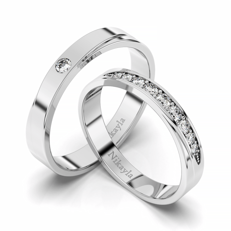 Nikayla Ring Silver Couple Elegant Diamond S