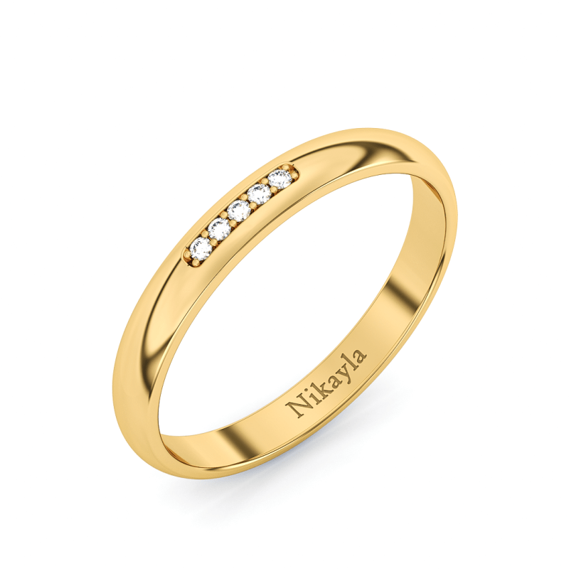 Nikayla V Diamonds Tiny Lux Gold 18K