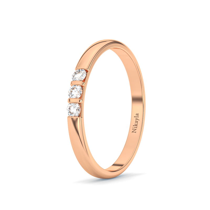 Nikayla Three Bold d Tiny Lux Gold 18K