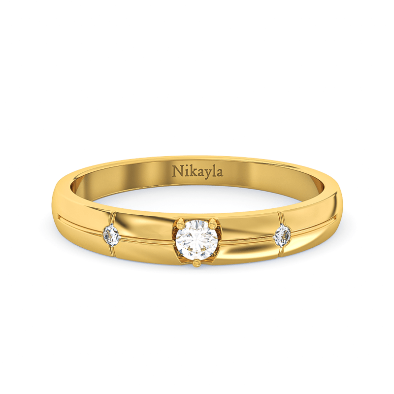 Nikayla Rock Diamond Gold 18k