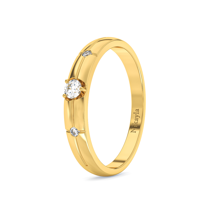 Nikayla Rock Diamond Gold 18k