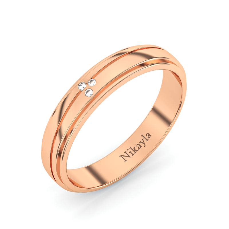 Nikayla Three Ziggy Diamonds Lux Gold 18K