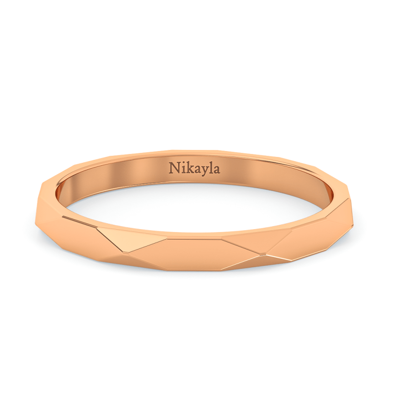 Nikayla Symmetrical Triangle Lux Ring Gold 18K