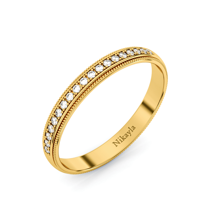 Nikayla Long Round Diamonds 18K Gold