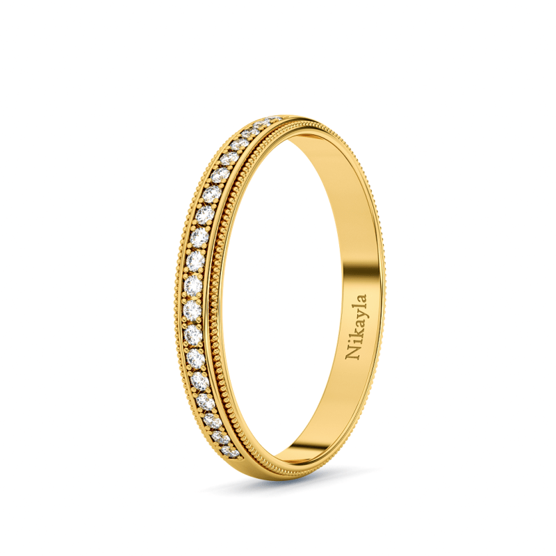 Nikayla Long Round Diamonds 18K Gold