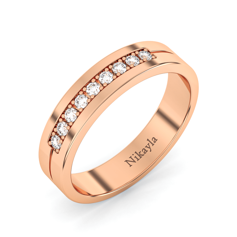 Nikayla Bridge of Diamonds Ring Gold 18K