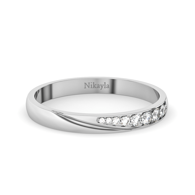 Nikayla Slash Diamonds Elegance Ring 18K Gold