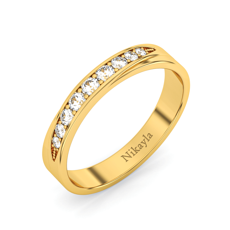 Nikayla Elegant Diamond S Ring Gold 18K