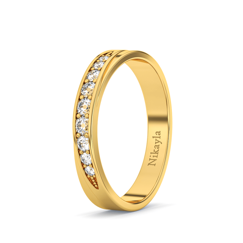 Nikayla Elegant Diamond S Ring Gold 18K