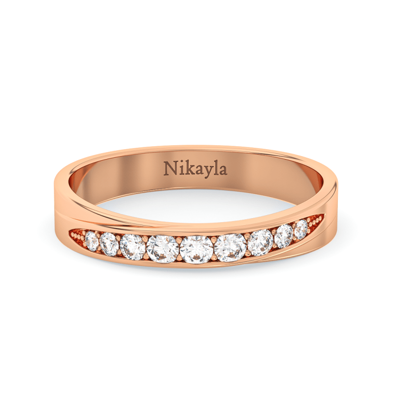 Nikayla Elegant Diamond S Ring Gold 18K