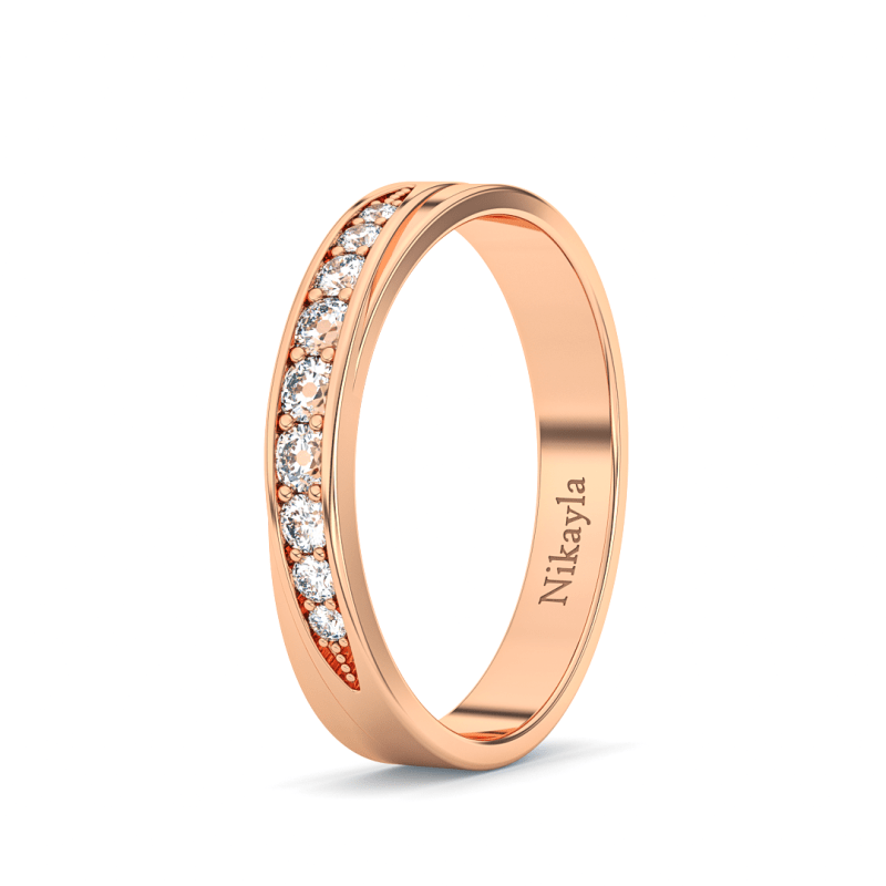 Nikayla Elegant Diamond S Ring Gold 18K