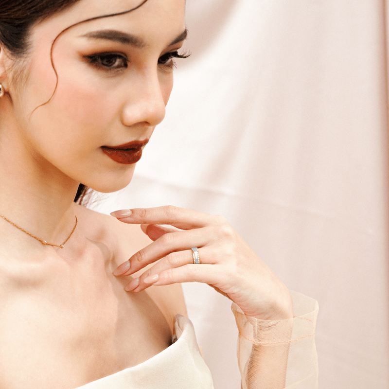 Nikayla Ring Silver Glamour Bold Lux