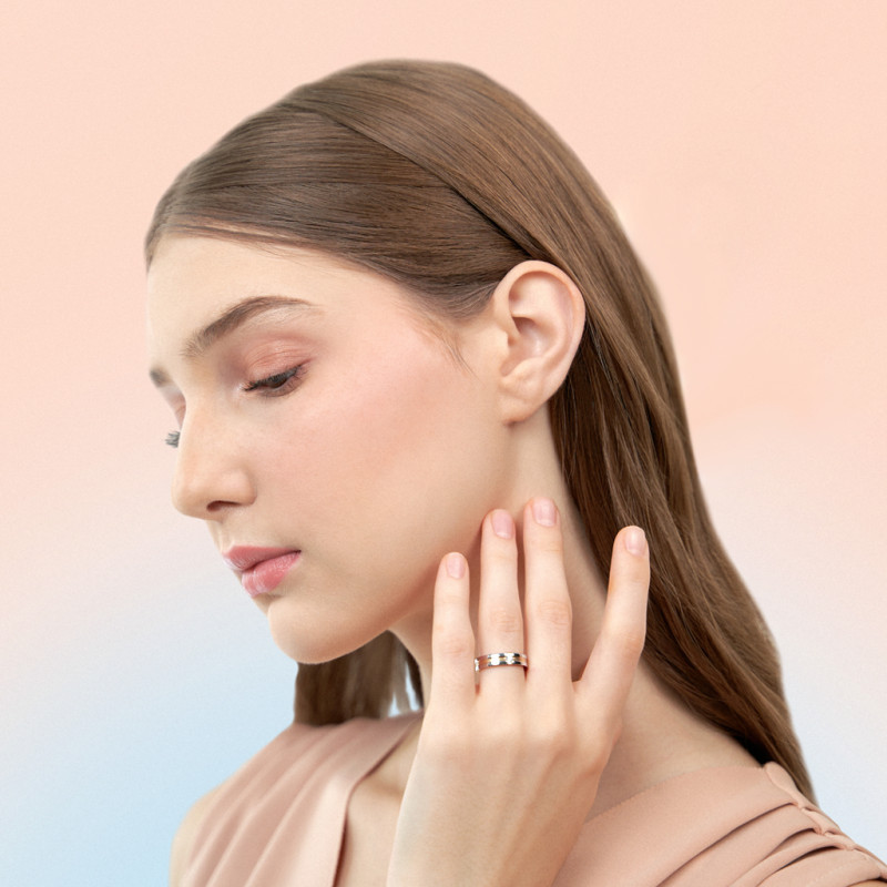 Nikayla Jewelry - Cincin Palladium 3K Nikah Combination - Couple Rings