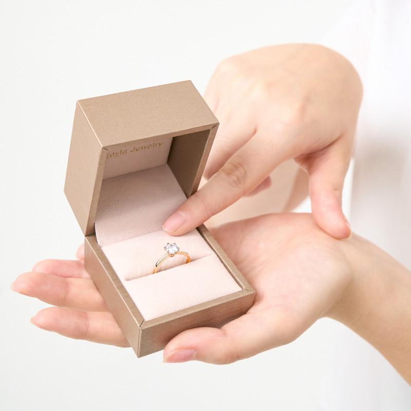 Nikayla Jewelry - Cincin Palladium 3K Solitaire - Couple Rings