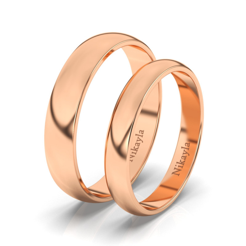 Nikayla Jewelry - Cincin Palladium 3K Simple Minimalist  - Couple Rings